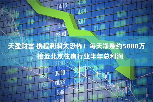 天盈财富 携程利润太恐怖！每天净赚约5080万，接近北京住宿行业半年总利润